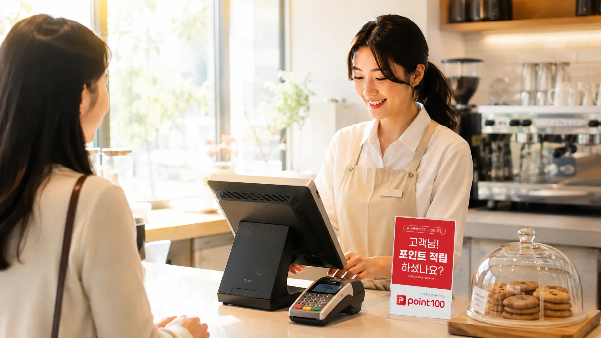포인트100 매장 사용 장면 1